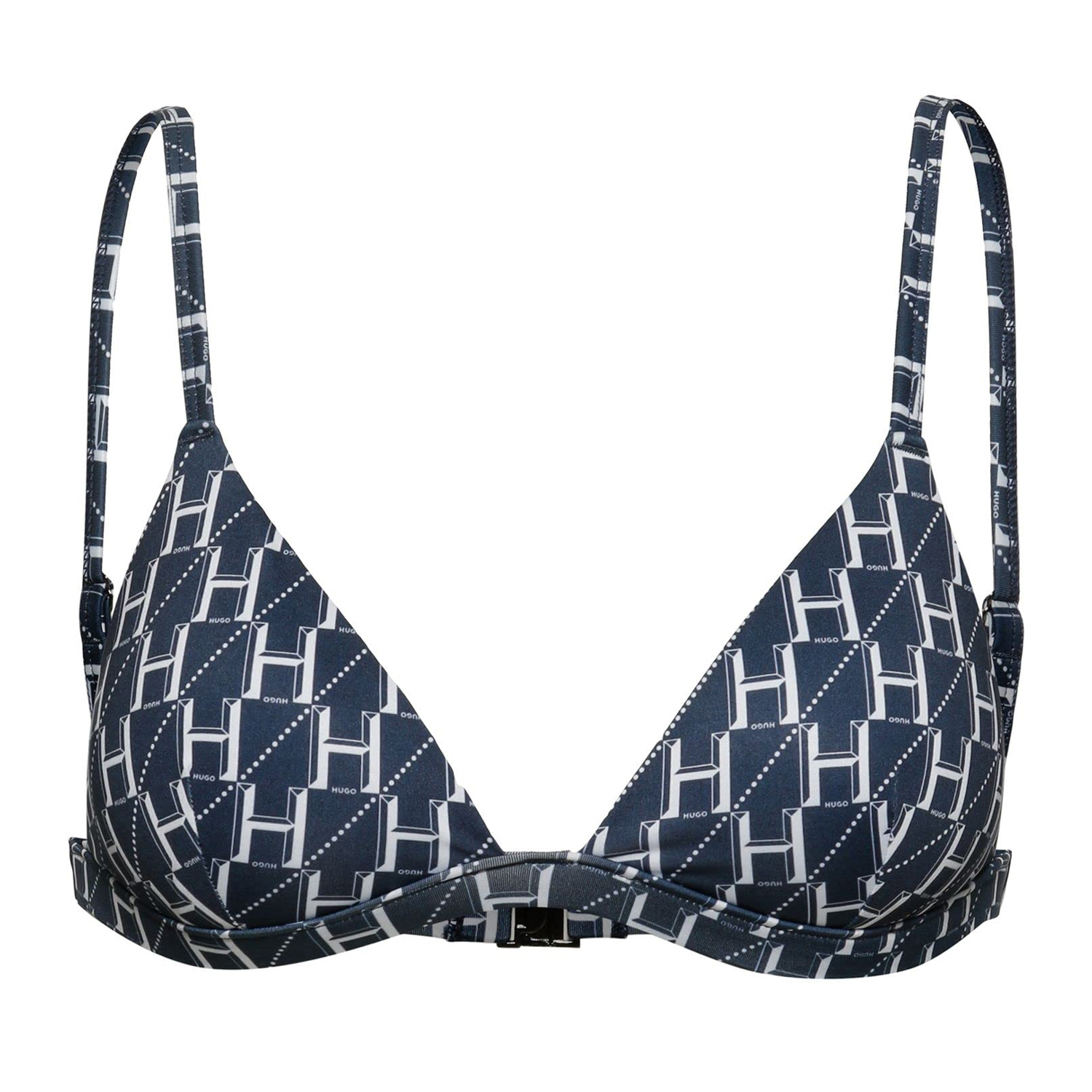 Hugo - Bikini Oberteil dreieckige Körbchen für Damen (Blau/Weiß) Image