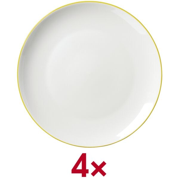 Ritzenhoff & Breker 4-tlg. Speiseteller-Set »Adela« 26,5 cm gelb, 26.5x2.5 cm