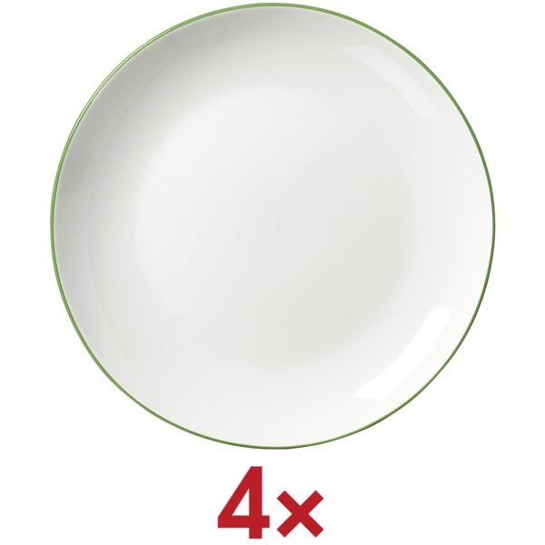 Ritzenhoff & Breker 4-tlg. Dessertteller-Set »Adela« 20,5 cm grün, 20.5x2.5 cm