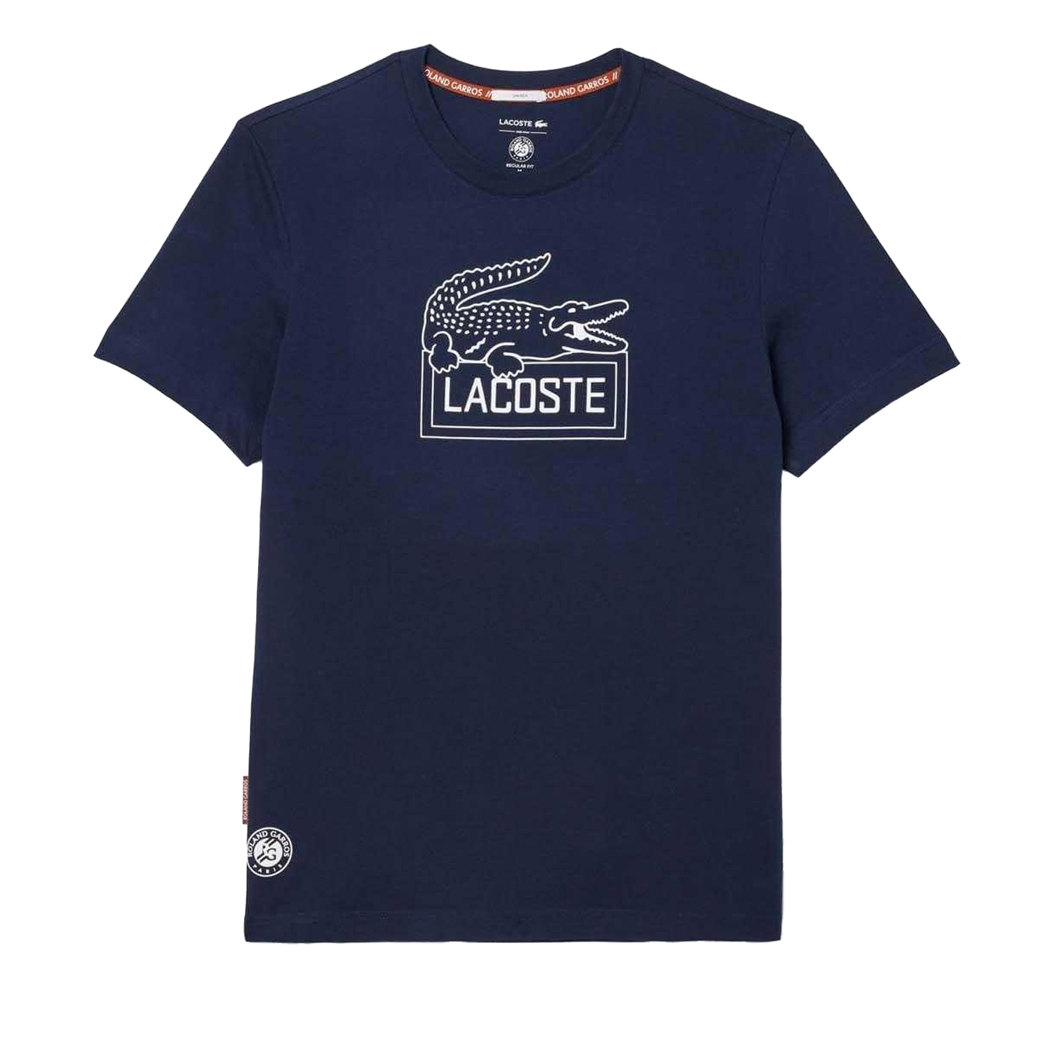 Lacoste - "Roland Garros Edition" T-Shirt Extratrocken für Herren/Damen Unisex - Tennis (Blau) Image