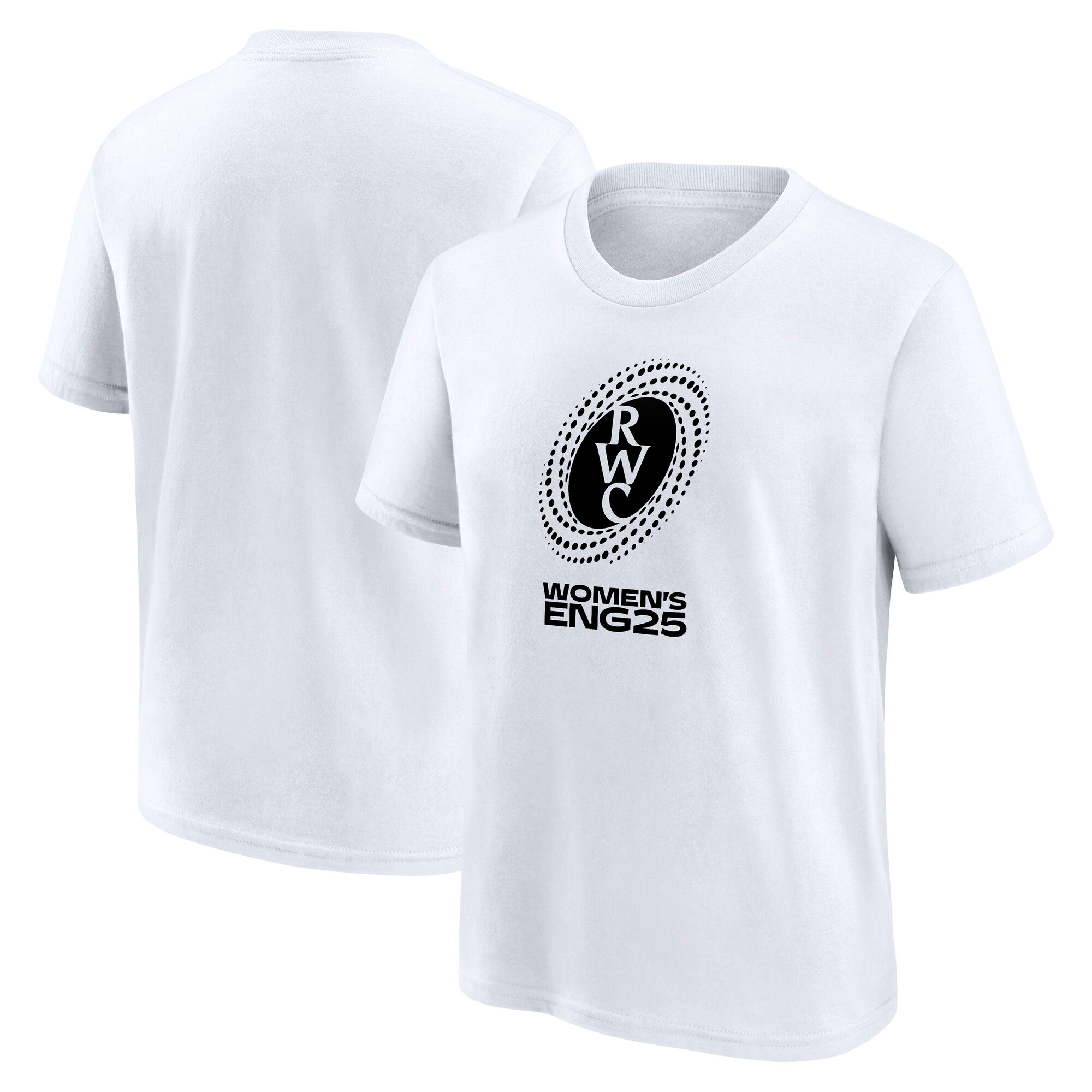 T-Shirt für Damen mit Logo-Grafik (Rugby-Weltmeisterschaft 2025) – Weiß – Junior Image