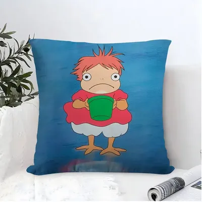 Ponyo On The Cliff Kissenbezug, 30 x 50 cm, Polyester, Sofakissen, dekorative Kissen, Heimdekoration, Kissenbezug Image