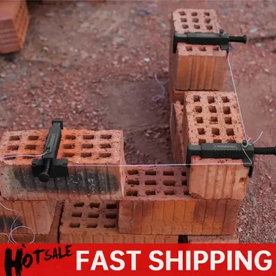 2 Pcs Bricklaying Construction Tool Liner Wall Builder Wire Drawer Bricklaying Tool For Building Fixer Construction Fixture
