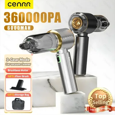 CENRR Mini-Auto-Staubsauger, kabellos, starke Saugkraft, leistungsstarker kabelloser Autoreiniger, tragbarer Handstaubsauger für das Auto Image