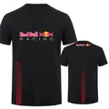 T-shirt de l'équipe Red Bull Racing pour hommes, T-shirt d'été à manches courtes en maille, T-shirt de sport de cyclisme et de course à la mode