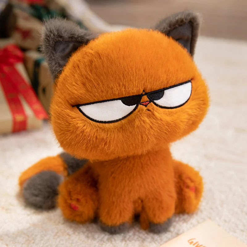25CM Neuheit Nette Orange Katze Plushie Weiche Angefüllte Puppe Kawaii Kreative Cartoon Kuscheltiere Spielzeug Kind Geburtstag Halloween Geschenke Image