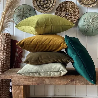Samt Kissen Abdeckung Einfarbig Werfen Kissen Abdeckungen für Wohnzimmer Sofa 18x18 zoll Dekorative Kissen Wohnkultur kissenbezug Image