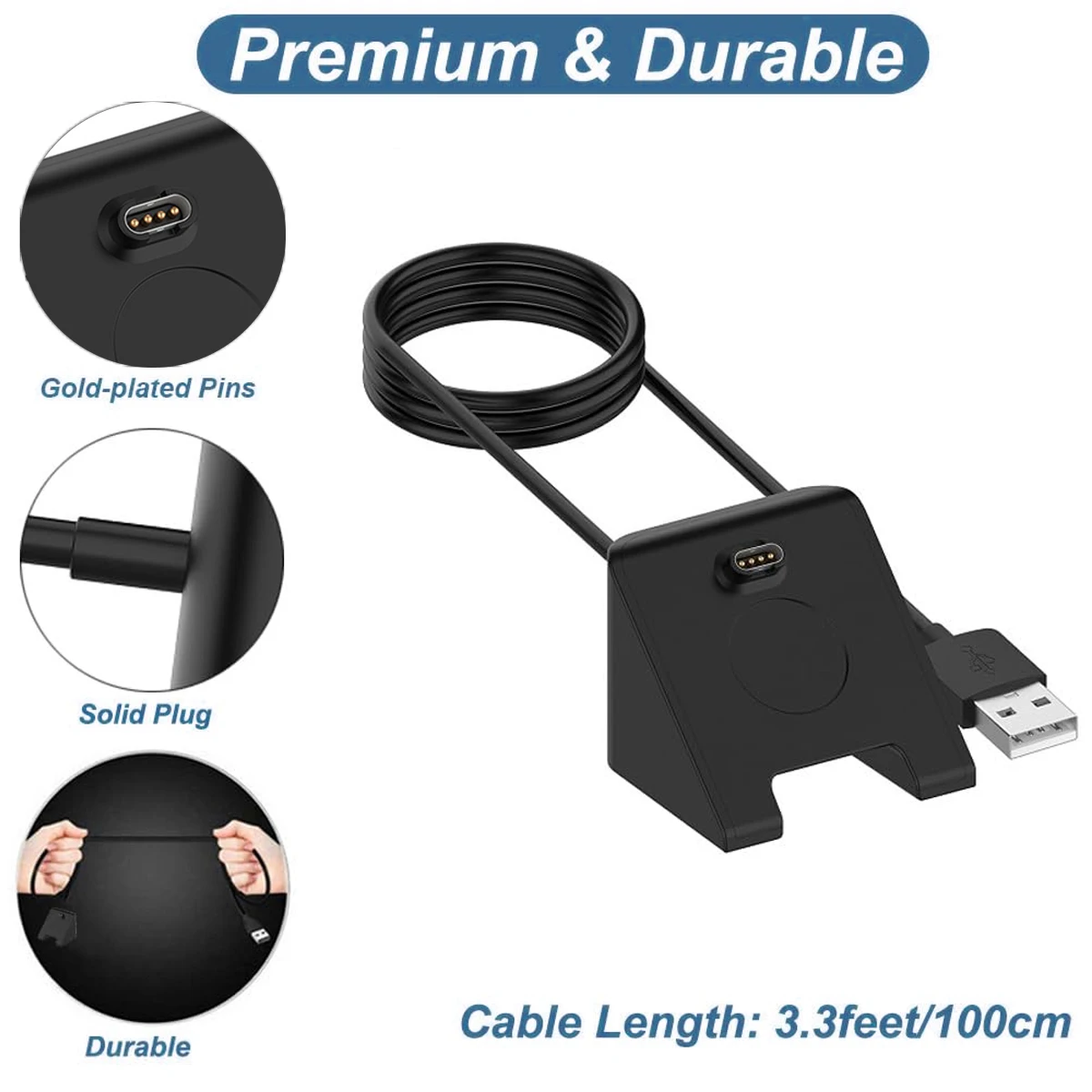 Smart Watch Ladestation für Garmin Fenix 7/6X/5S/5 USB-Ladekabel Image