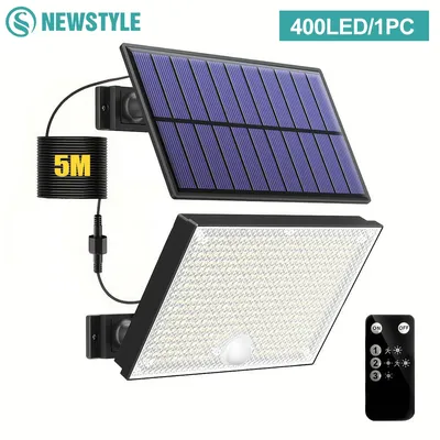 Neue 400 LEDS Solar Lichter Außen Motion Sensor Solar Sicherheit Lichter 3 Modi Garten Licht Wasserdichte Solar Powered Licht Hof sh