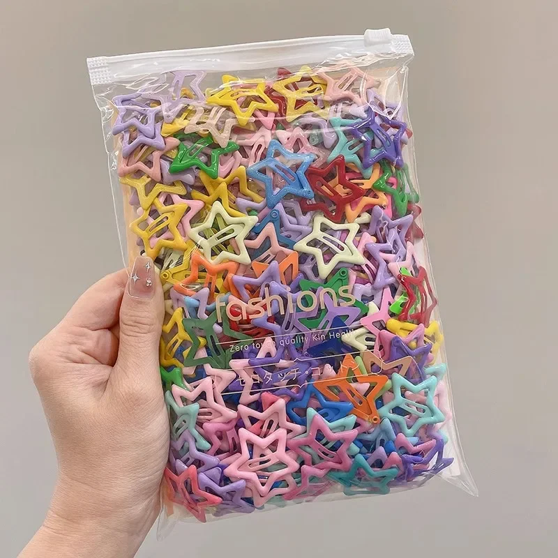 20Pcs Bunte Sterne BB Haar Clips Für Mädchen Kinder Schöne Haar Schmücken Haarnadeln Haarspange Headwear Kinder Haar Zubehör Image