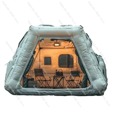 Inflatable Air Mold Tent, Quick Open Outdoor Family Gathering Tent, Portable Foldable Cabin Tent