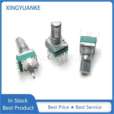 5PCS RK097 Typ Vertikale Einzelne 3Pin B10K B20K B50K B100K Volumen Versiegelt Potentiometer B103 B203 B503 B104 halbe Welle Länge 15MM Image
