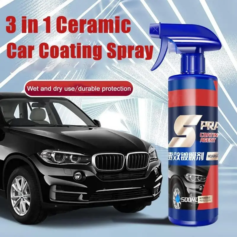 500 ml 3In1 Auto Keramik Beschichtung Spray Autolack Reparatur Schild Beschichtung Autolack Kratzer Reparatur Entferner Auto Polieren Spritzen Image