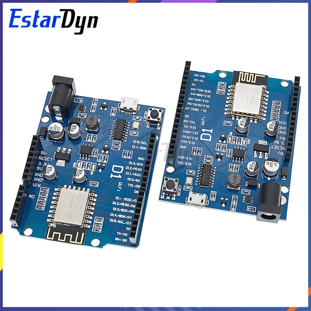 ESP8266 Module ESP-12F ESP-12E WiFi Board for WeMos D1 Arduino UNO R3, IoT Smart Home Development