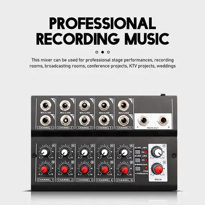 10-Channel Mixing Console Digital Audio Mixer Stereo for Recording DJ Network Live Broadcast Karaoke mixer audio
