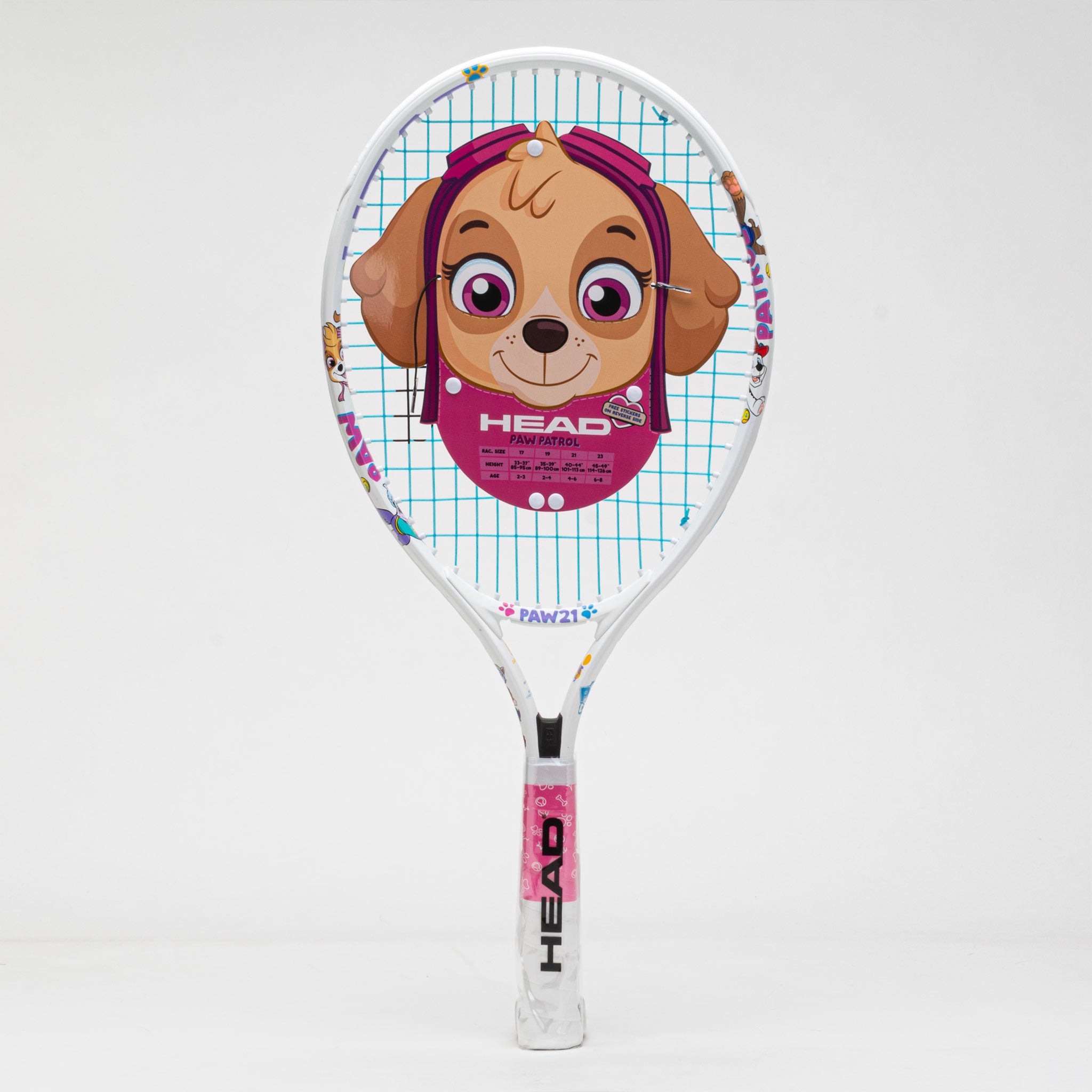 HEAD Paw Patrol Junior 21" Junior Tennis Racquets White/Pink