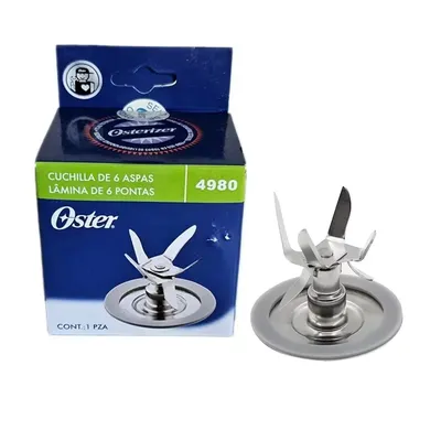 Replacement Parts 6 Point Fusion 4980 Blade Cutter Assembly Compatible with Oster Osterizer Blender
