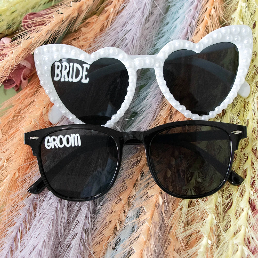 Bride and Groom Wedding Day Pearl Heart Accessories Bridal Shower Gifts Wedding Supplies Prepare Bride To Be Engagement Party