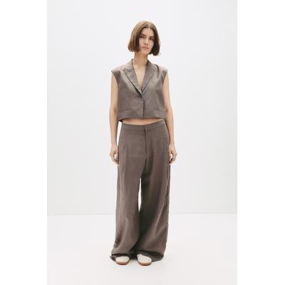 100% Linen Pleated Pants