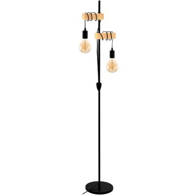 EGLO Stehlampe "TOWNSHEND", braun (braun, schwarz), H: 166,5cm, Lampen Image