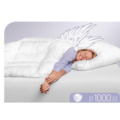 Daunenbettdecke SCHLAFSTIL "D1000", weiß, B:200cm L:220cm, Bezug: 100% Baumwolle. Füllung: 100% Eiderdaune, Bettdecken, Höchste Leichtigkeit Image
