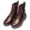 Schnürstiefelette ARA "CAMBRIDGE", Damen, Gr. 7,5 (41), rot (dunkelrot), Glattleder, unifarben, klassisch,elegant, Schuhe, Business Stiefel in Bequemweite G (= weit)
