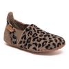 Hausschuh BISGAARD "sailor wool", Kinder, Gr. 28, braun (braun, leo), Wolle, animal-print, klassisch, Schuhe, Kindergartenschuh mit Lammwolle, Größenschablone zum Download