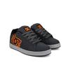Sneaker DC SHOES "Net", Gr. 10(43), grau (grau, schwarz, orange), 52.5% Leder, 47.5% Synthetikmaterial, Schuhe