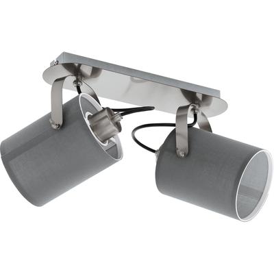 EGLO Deckenspot "VILLABATE", grau (nickelfarben, grau), B:9cm L:33,5cm, Lampen, Deckenlampe Image
