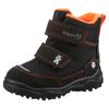 Winterboots SUPERFIT "HUSKY1 WMS: mittel", Kinder, Gr. 27, orange (schwarz, orange), Textil, casual, Schuhe, Snowboots mit wasserdichtem SYMPATEX, Größenschablone zum Download