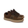 Sneaker DC SHOES "Lynx Zero", Gr. 10(43), braun (braun, gum), 50.51% Leder, 39.8% Synthetikmaterial, 9.69% Polyester, Schuhe