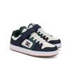 Sneaker DC SHOES "Manteca 4 V", Kinder, Gr. 6,5(38), navy, weiß, grün, 51% Leder, 49% Synthetikmaterial, Schuhe
