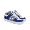 Sneaker DC SHOES "Pure", Kinder, Gr. 1(32), weiß, blau, grau, Obermaterial: Leder / Futter: Textil / Außensohle: Gummi, Schuhe