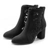 High-Heel-Stiefelette LASCANA "Ankle Boot, Stiefel", Damen, Gr. 38, schwarz, Obermaterial: 100% Textilmaterial. Futter: 100% Textilmaterial. Decksohle: 100% Lederimitat. Laufsohle: 100% Synthetik, unifarben, feminin, Schuhe, mit modischer Spitze und...