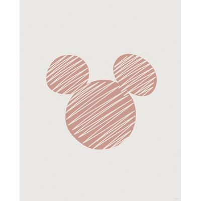 Bild KOMAR "Striped Mouse", rosa (farbe bild(er): rosa), B:40cm H:50cm, Papier, Holz, Bilder, Wandbild zur Dekoration im Kinderzimmer - ohne Rahmen Image
