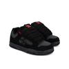Sneaker DC SHOES "DC Coiler", Gr. 9,5(42,5), rot (schwarz, grau, rot), 42.52% Leder, 34.74% Synthetikmaterial, 22.74% Polyester, Schuhe