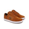 Sneaker DC SHOES "Crisis 2", Gr. 6,5(38,5), braun (braun, weiß), Obermaterial: Leder [Kuh] / Futter: Textil / Außensohle: Gummi, Schuhe