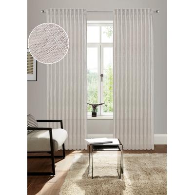 Gardine BRUNO BANANI "Jaden" Gr. 4, beige, B:140cm H:245cm, Polyester, Gardinen, modern, zeitloser Schal, Leinenoptik Image