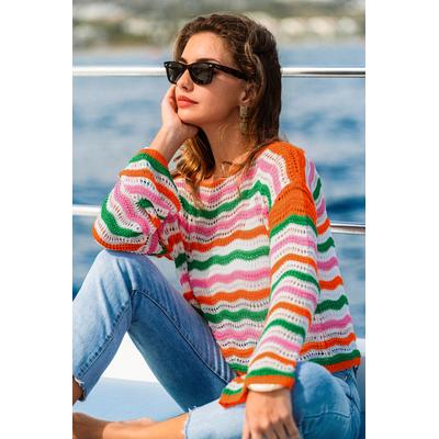 Good Day Energy Striped Sweater