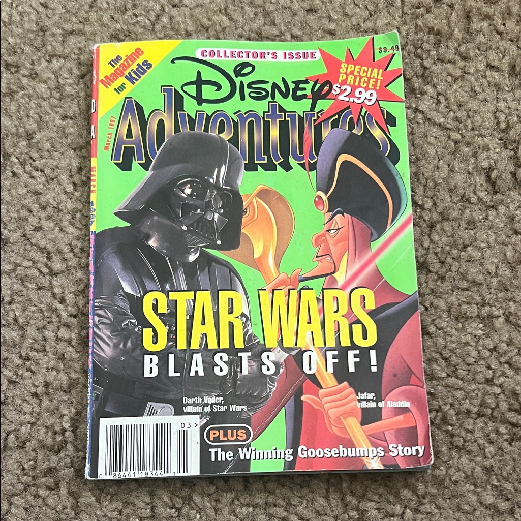 Disney Other | Disney Adventures Star Wars Blasts Off Magazine | Color: Black/Green | Size: Os