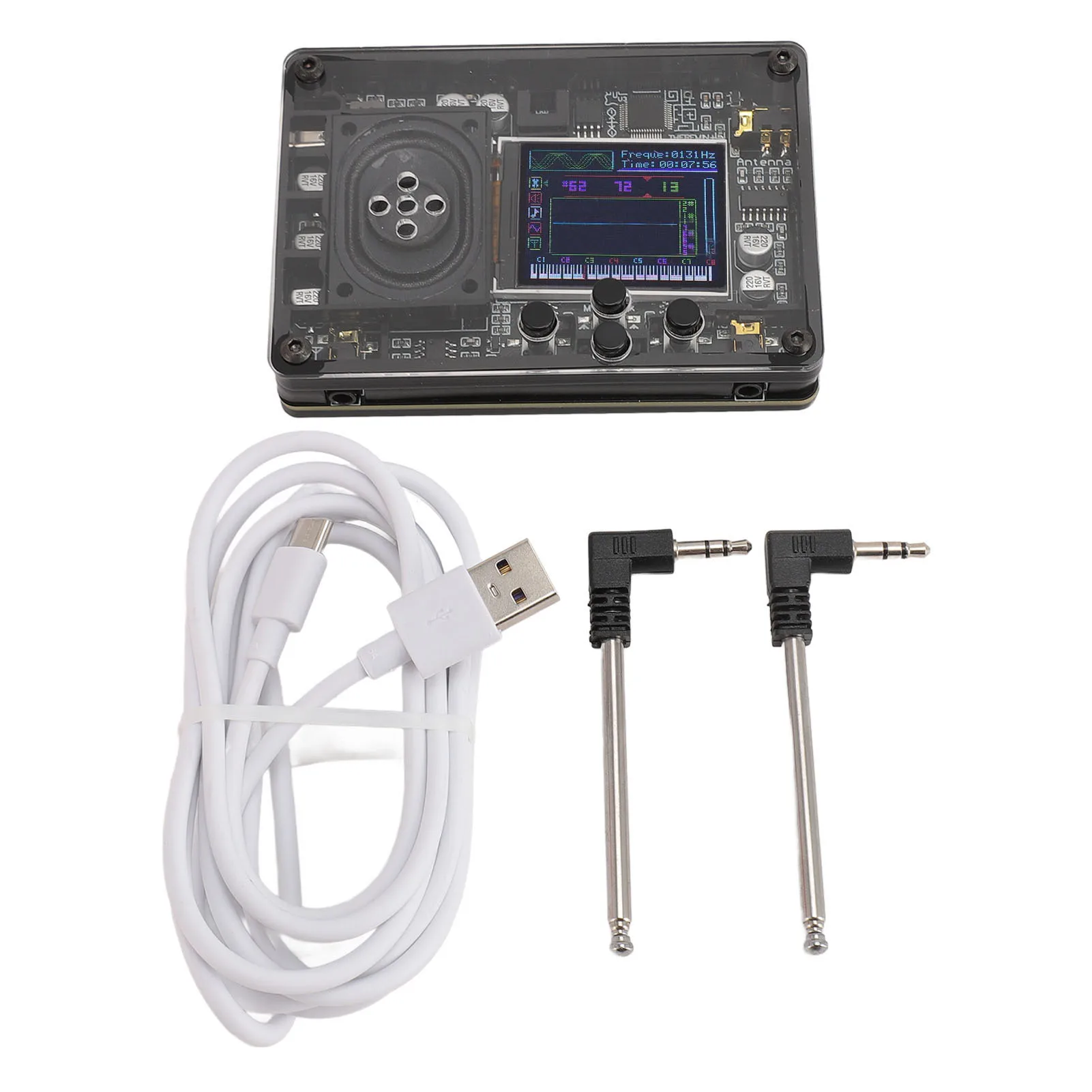 Mini Theremin Theremin Vintage-Musikmodul, Antennenkalibrierungsfunktion, Typ-C-Schnittstelle, integrierte Lautsprecher für Anfänger Image