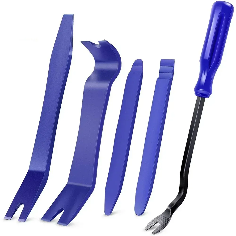 Autopaneel-Entfernungs set 5-teilig multifunktional ohne Kratzer Demontage platte und Audio-Auto-Türverkleidung-Entfernungs-Toolkit blau Image