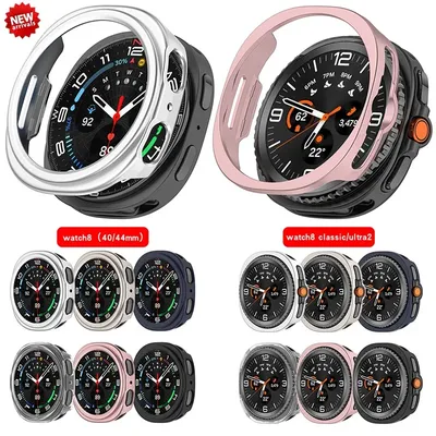 Für Samsung Galaxy Watch 8 Classic 8 40 mm 44 mm Schutzhülle Smart Watch PC Protect Shell für Galaxy Watch 8 Protector Fram