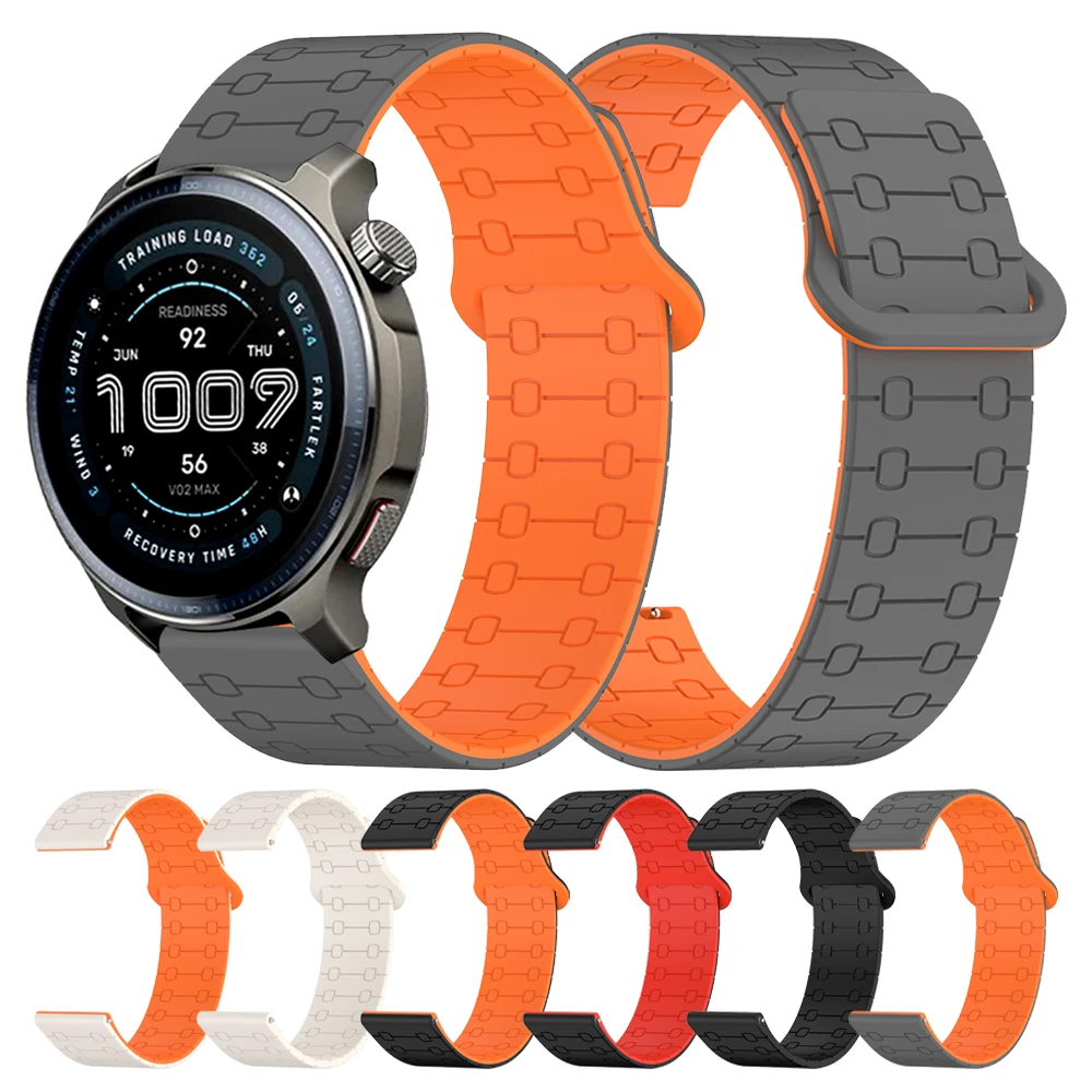 Magnetschlaufe Silikon 22 mm Armband für AMAZFIT BIP 6 5UNITY Zepp Z Stratos Weiches Armband BALANCE 2 GTR 4 3 2e CHEETAH Sportband Image