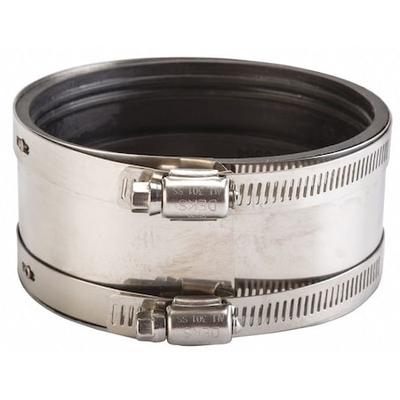 ZORO SELECT DX3000-44 Flexible Coupling,4-45/64" L,4" Pipe Sz