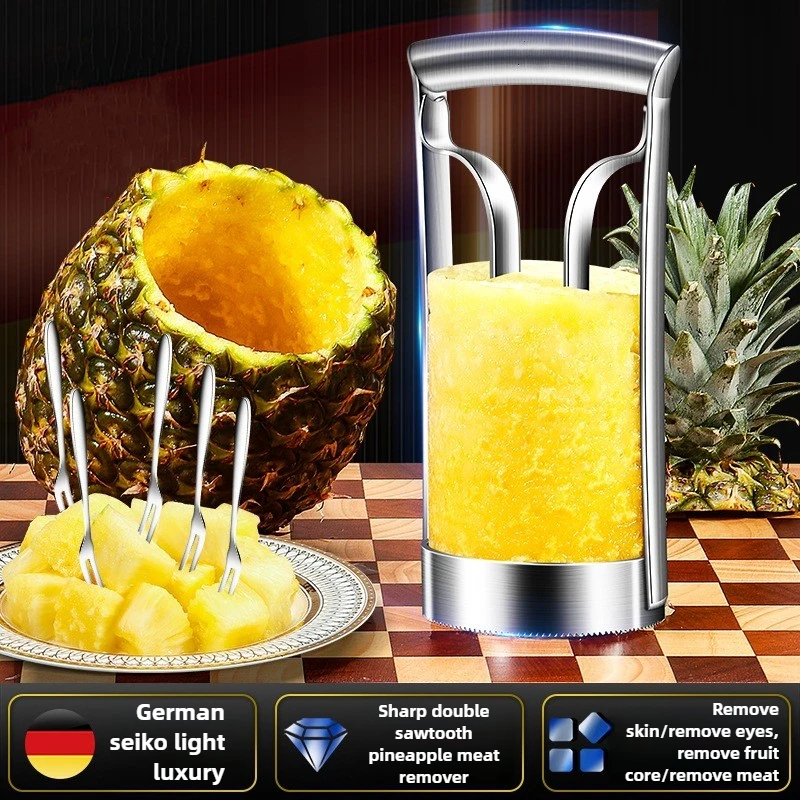 Hohe Qualität Küche Obst Gadgets Edelstahl Ananas Corer Messer Auge Schäler Slicer Corer Peeling Ananas Messer Cutter