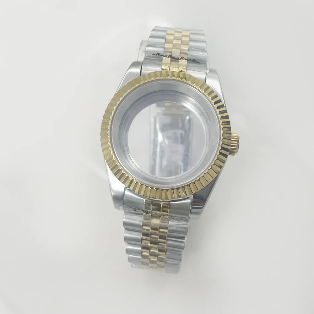36mm/39mm Black Gold RoseGold NH34 NH35 NH36 NH38 NH39 NH70 NH72 ETA2824 PT5000 Watch Case Top Waterproof Sapphire Crystal