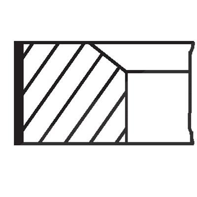 Mahle Kolbenringsatz [Hersteller-Nr. 007RS101180N0] für Fiat, Suzuki Image
