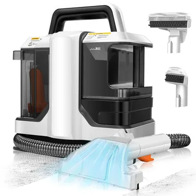 Handheld-Teppichreiniger, 750 W, Stoffwaschmaschine, 15 kPa, multifunktionaler tragbarer Milbenentferner, Sofa-Teppich-Nassreiniger Image