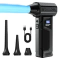 Potente ventola turbo violenta da 110000 giri/min con display a LED Regolazione a 4 velocità Ventilatore violento Ventilatore Aspirapolvere portatile per auto portatile